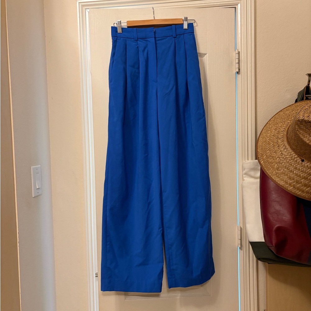 COS Royal Blue Wide-Leg Trousers